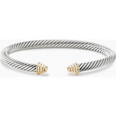 David Yurman Children Bracelets David Yurman Cable Kids Bracelet in Sterling Silver with 14K Yellow Gold and Gold Domes