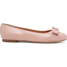 Ballerinas reduziert Ferragamo Pink Leather Flats