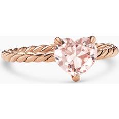 David Yurman Rose Gold Rings David Yurman Chatelaine Heart Ring in 18K Rose Gold with Morganite