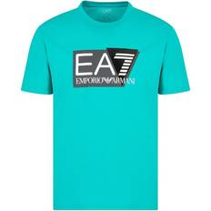EA7 Tops EA7 Mens Visibility Stretch Cotton Short Sleeve T-Shirt Medium, Colour: Green