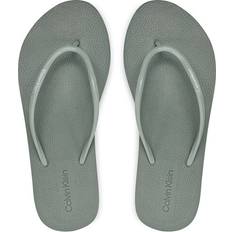 Grün Flip-Flops Calvin Klein Zehentrenner Flatform Ff Deboss Logo Tpu HW0HW01977 Grün