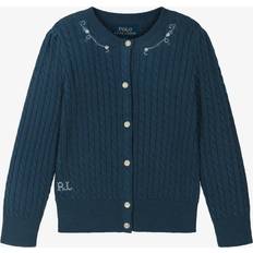 Children's Clothing Ralph Lauren Logo Cable-Knit Cardigan - Polo