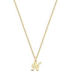 Tiny Blessings Tiny Blessings Girls' 14K Gold Diamond Initial 13-14 Necklace Baby, Little Kid, Big Kid Gold