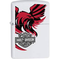 Lighters Zippo Harley-Davidson Logo & Eagle Pocket Lighter, White Matte, One Size 214-CI002194