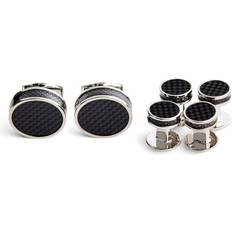 Black Cufflinks Tateossian Disc Cufflink Set black One