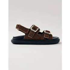 ALOHAS Harper Soft Tan Leather Sandals - Brown