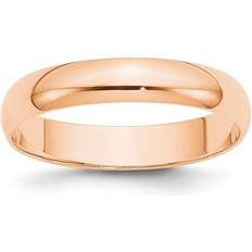 Primal Gold Quality 1RHRL040-7.5 10K 4mm Rose Half Round Band