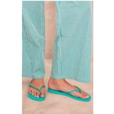 Green Flip-Flops PrettyLittleThing Green Metallic Havaianas Slim Flip Flops, Green