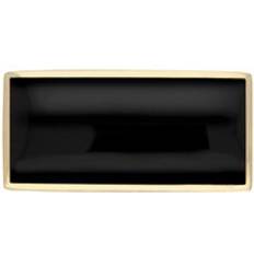 Brooches C. W. Sellors 9ct Gold Whitby Jet Contemporary Oblong Brooch Gold