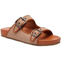 Coach Sandals Coach Men's Canvas Buckle Strap Sandal Burnished Amber