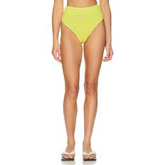 Yellow Bikinis Bond Eye Palmer Brief Bikini Bottom in Yellow. Limoncello Stripe all
