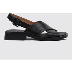 Camper Sandales Camper Sandales plates en cuir - Noir