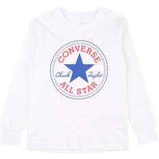 Bambino Magliette Converse Maglietta a Maniche Chuck Patch - Blanc