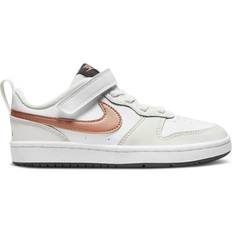 Basketbalschoenen Nike Court Borough Low 2 PS - White/Metallic Red/Bronze