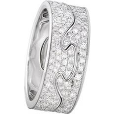 Georg Jensen Fusion 18ct White Gold Diamond Two Piece Ring