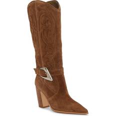 Vince Camuto Bianca Buckled Western Boots - Women's