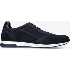 Loake Men Shoes Loake Mens VY Bannister Panelled Suede Low-top Trainers Eur Men NAVY