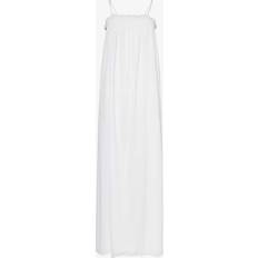 Womens White Ada Shirred Stretch-woven Maxi Dress WHITE