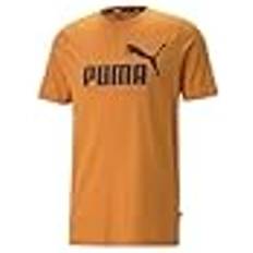 Puma Yellow Clothing Puma ESS Logo Short Sleeve T-Shirt