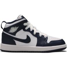 Jordan 1 Mid White Metallic Gold Obsidian