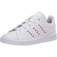 adidas Originals Baby Stan Smith Sneaker, White/White/Lush Red, Unisex Infant