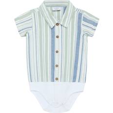 Drenge - Knapper Bodyer Hust & Claire Birge Stribet Skjorte-body Jade Green