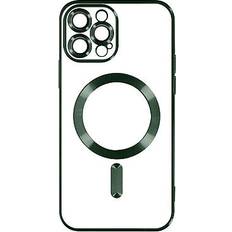 Avizar Case for iphone 13 pro silicone camera protection chrome green