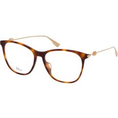 Dior SIGHTO3 086, including lenses, SQUARE Glasses, FEMALE Havana