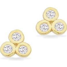 Scrouples Förgyllt Silver Stiftörhängen Med Zirconia 161682