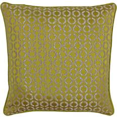 Viscose Cushion Covers Paoletti Piccadilly Piped Jacquard Cushion Cover Gold