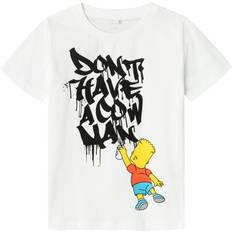 Name It T-shirt NkmMilas Simpsons Bright White år 116 T-shirt