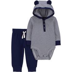 18-24M Other Sets Children's Clothing Carter's Baby's Hooded Bodysuit Pant Set 2-piece - Navy