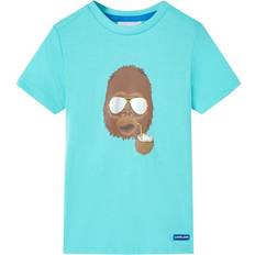 T-shirt med korta ärmar för barn aqua 92