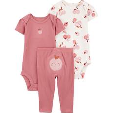 9-12M Other Sets Carter's Baby Girls 3-pc. Pant Set, Newborn, Pink Newborn