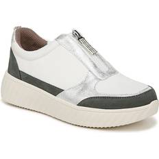 Damen - Stoff Wanderschuhe Bzees Winner Washable Zipper Sneakers White/Sage Textured Fabric 9.5W