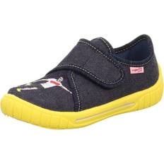 Superfit Pantoffeln Superfit Bill Hausschuh, Blau/Gelb 8070, Weit