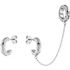 Calvin Klein Jewellery Ladies&apos; Stainless Steel Faceted Heart Earr