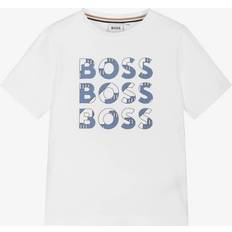 BOSS White Cotton T-Shirt