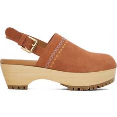 Orange Holzschuhe See by Chloé Orange Clogs