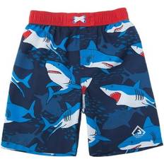 Swim Shorts Rokka&Rolla Toddler Boys Swim Trunks with Mesh Liner Upf Baby blue shark 3T