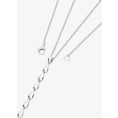 Lucy Lucy Quartermaine Silver Tear Drop Long Pendant Necklace TDP3