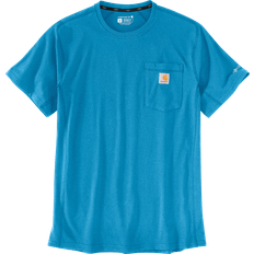 Mesh T-shirts Carhartt Men's Force Relaxed Fit Short Sleeve Pocket T-shirt - Atomic Blue