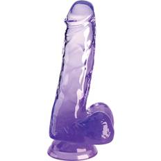 King Cock Dildoer Sexlegetøj King Cock Clear 6â with Balls