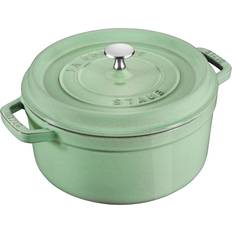 Plaque de cuisson en fonte Autres Pots Staub La Cocotte Ronde Sauge 26 cm - Vert