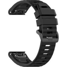 FIXED Silicone Strap for Garmin QuickFit 26mm Black