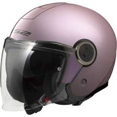 Pink Motorcycle Helmets LS2 Of620 Classy Solid Open Face Helmet Pink