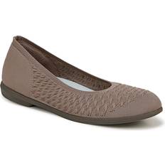 Knit Fabric Low Shoes Bzees Khloe Flat Women's Dark Brown Flats Stretch