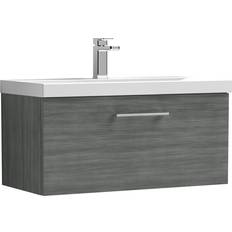 Brown Vanity Units on sale Nuie Arno Hung 1-Drawer Unit Basin-1 800mm