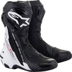 Alpinestars Supertech R Vented Motorradstiefel, schwarz-weiss, Größe