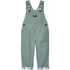 Combinaisons OshKosh B'gosh Toddler Boys Plaid Lined Lightweight Canvas Overalls 2T Green